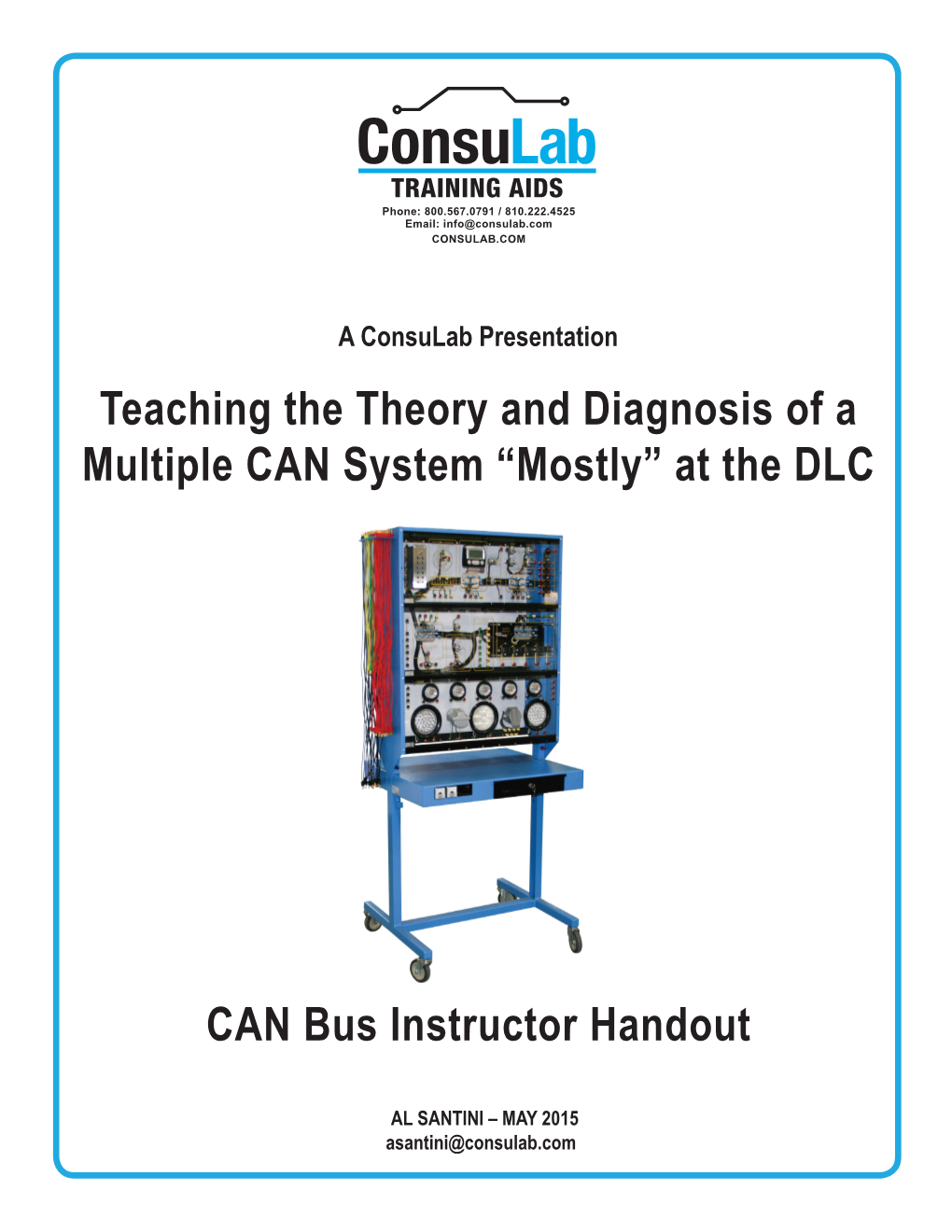 At the DLC CAN Bus Instructor Handout