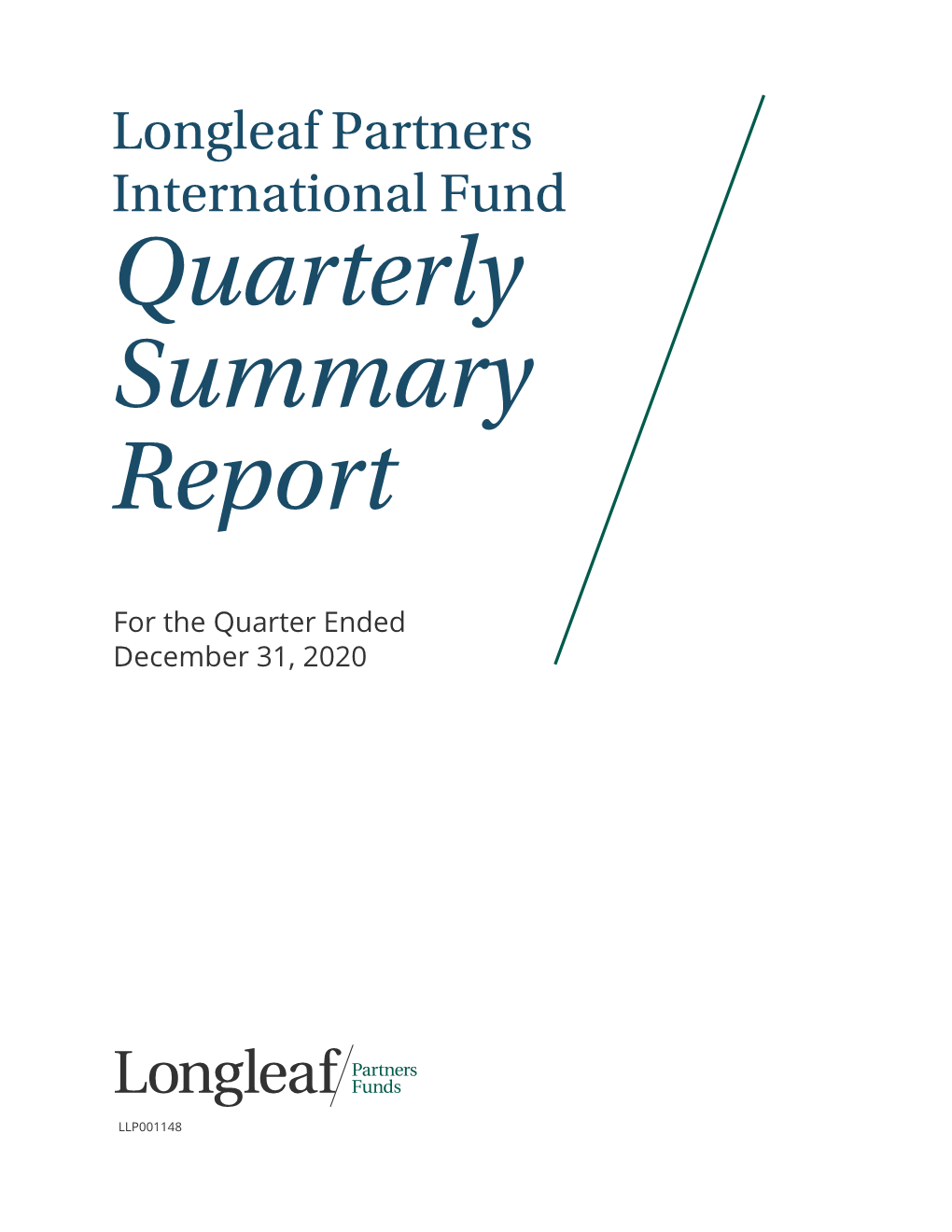 Longleaf Partners Quarterly Summary Report