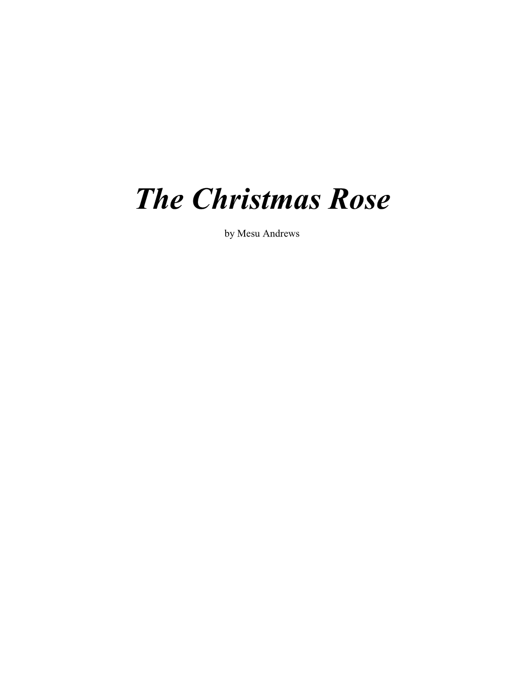 The Christmas Rose