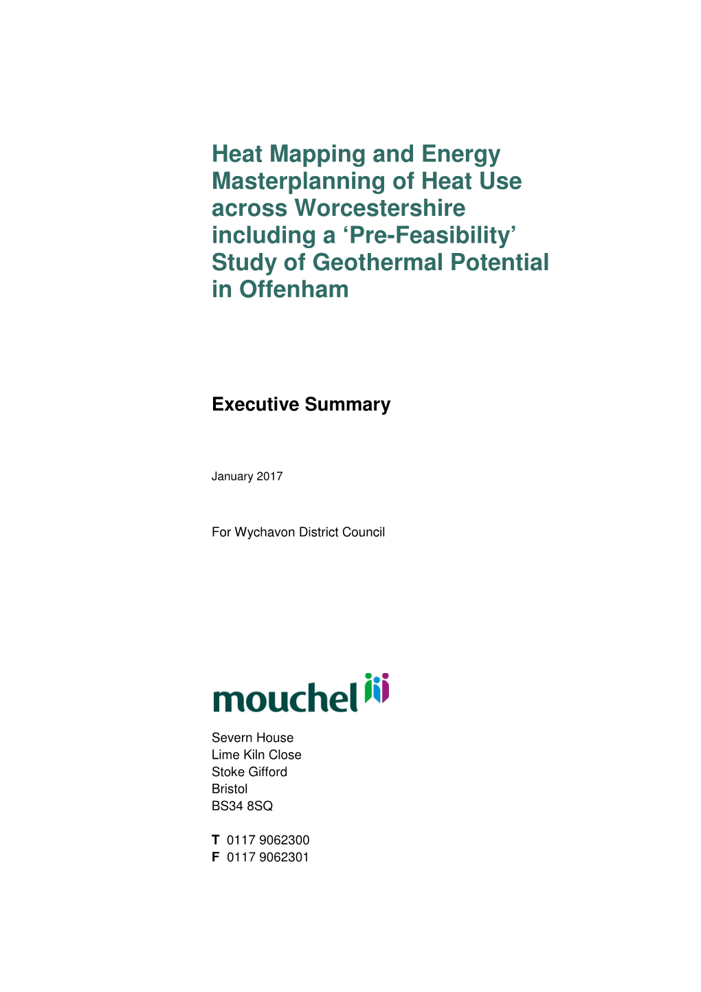 Heat Mapping and Energy Masterplanning of Heat Use Across Worcestershire Including a ‘Pre-Feasibility’ Study of Geothermal Potential in Offenham