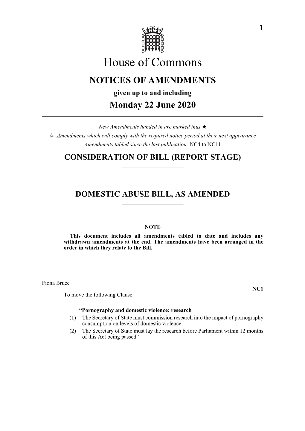 Domestic Abuse Bill, As Amended