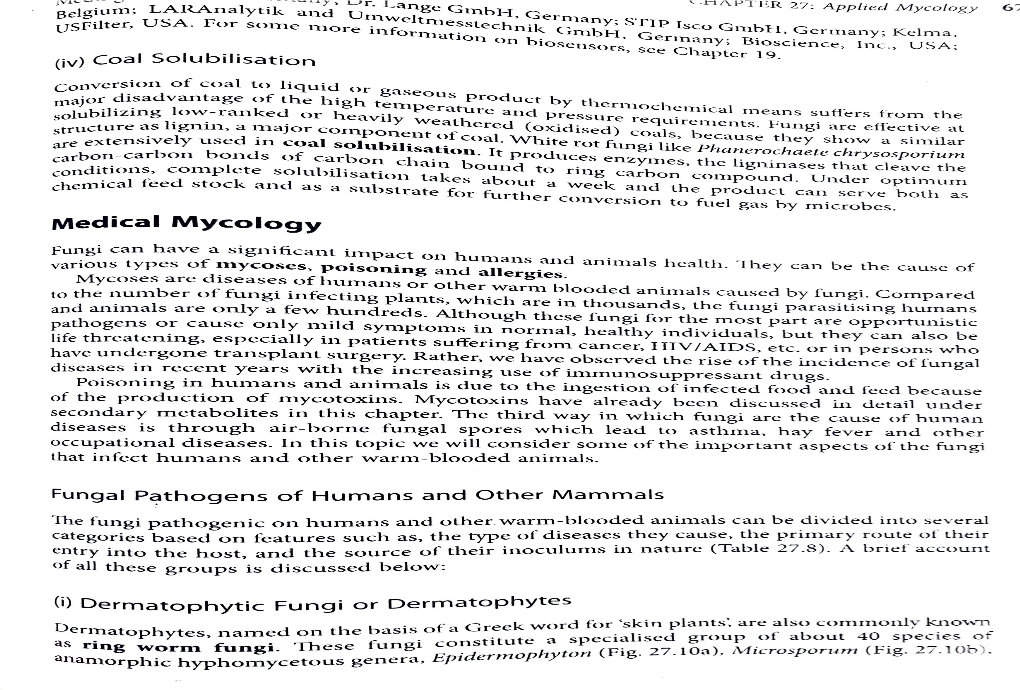 Medical Mycology