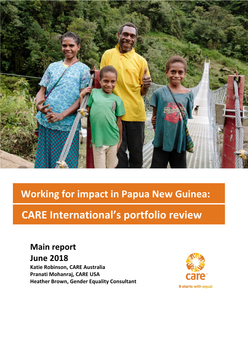 CARE International's Portfolio Review