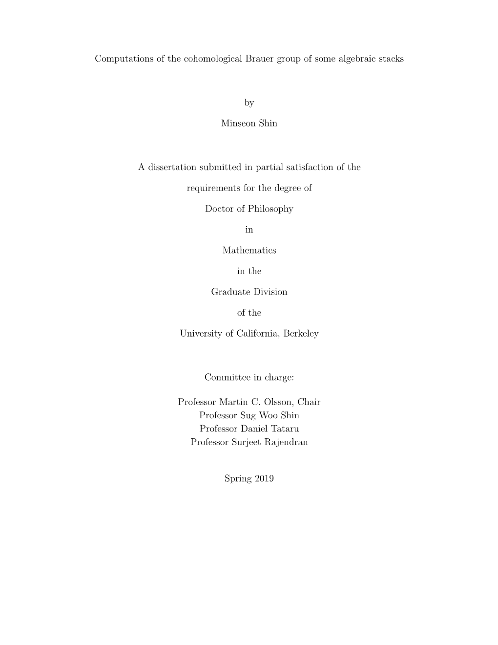 Computations of the Cohomological Brauer Group of Some Algebraic Stacks