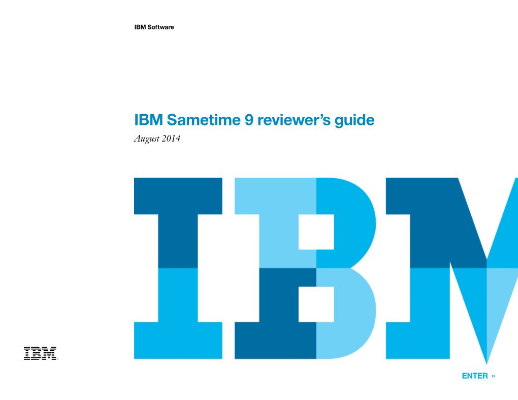 IBM Sametime 9 Reviewer's Guide