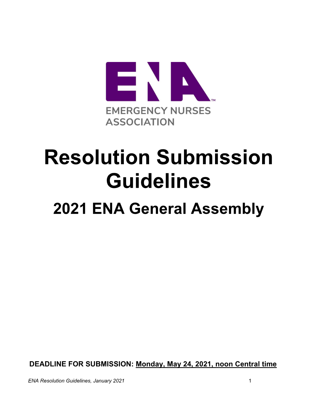 2021 ENA General Assembly