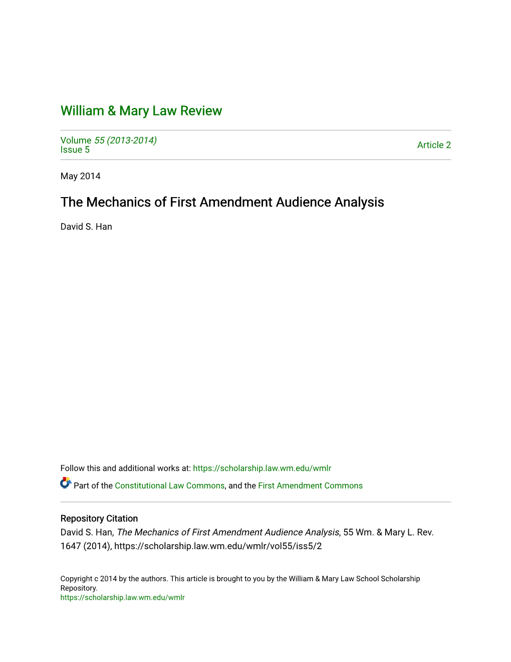 The Mechanics of First Amendment Audience Analysis
