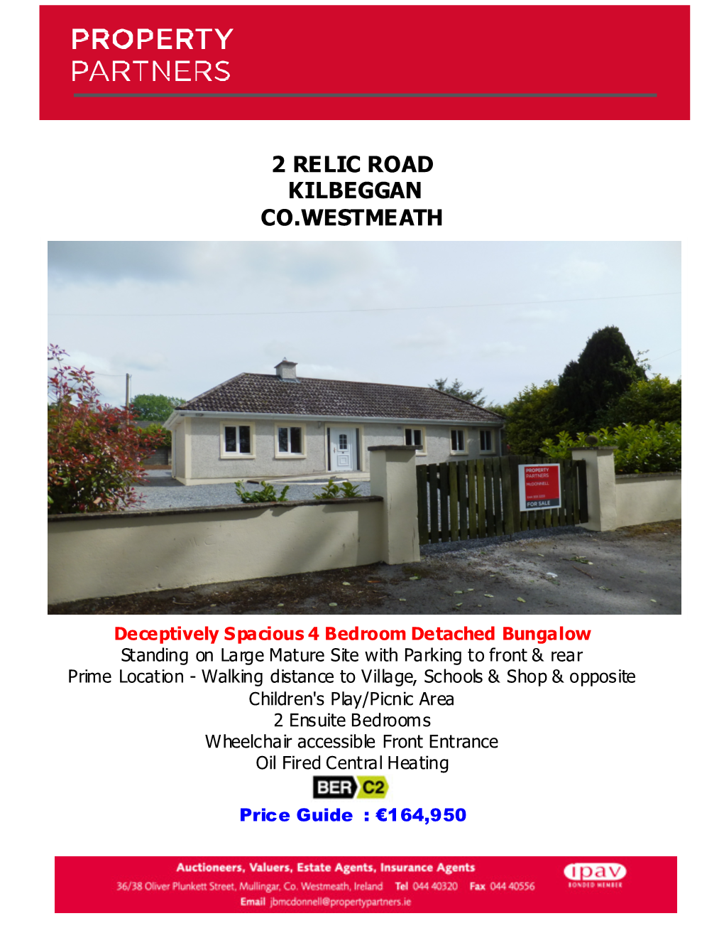 2 Relic Road Kilbeggan Co.Westmeath