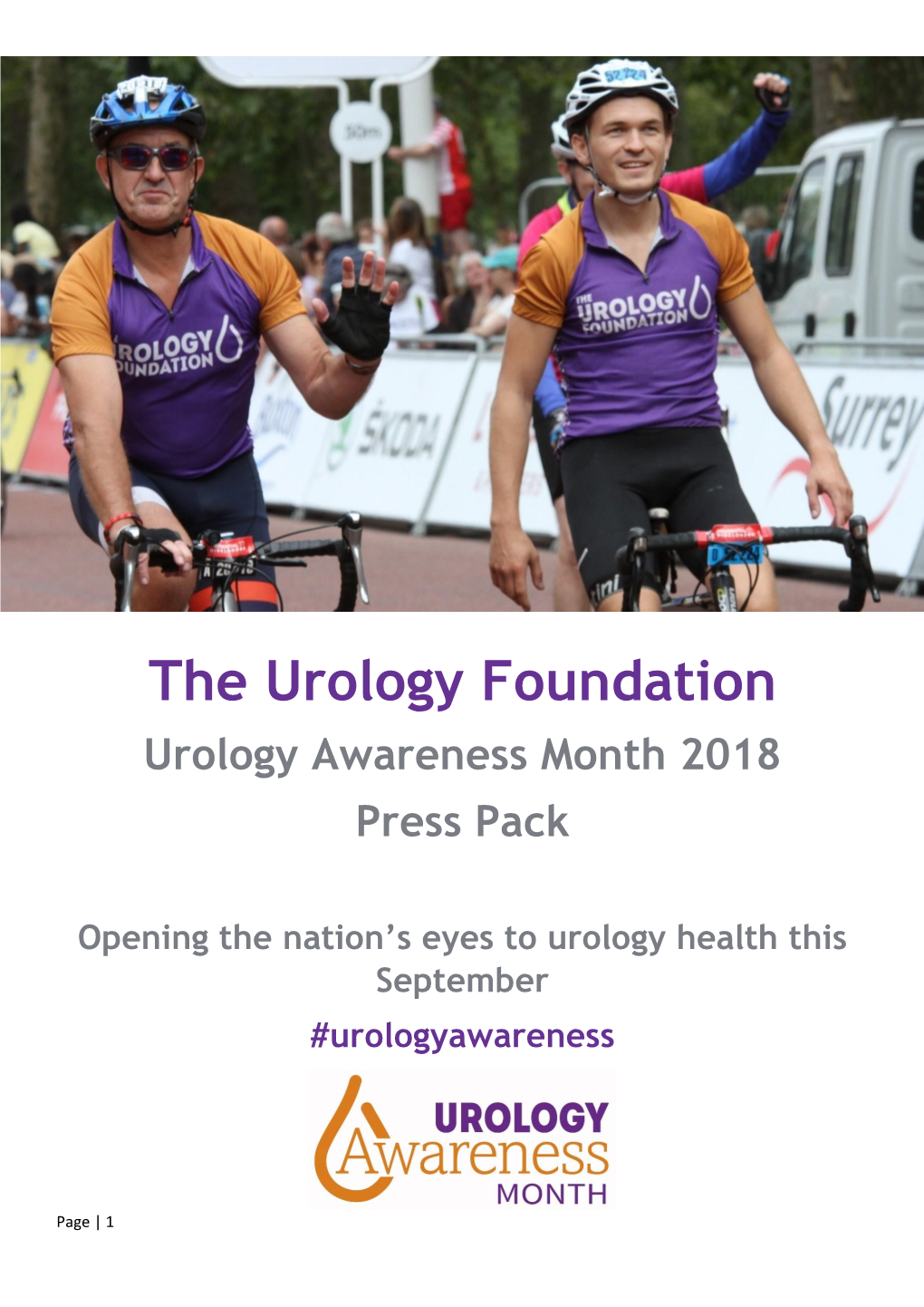 Urology Awareness Month 2018 Press Pack