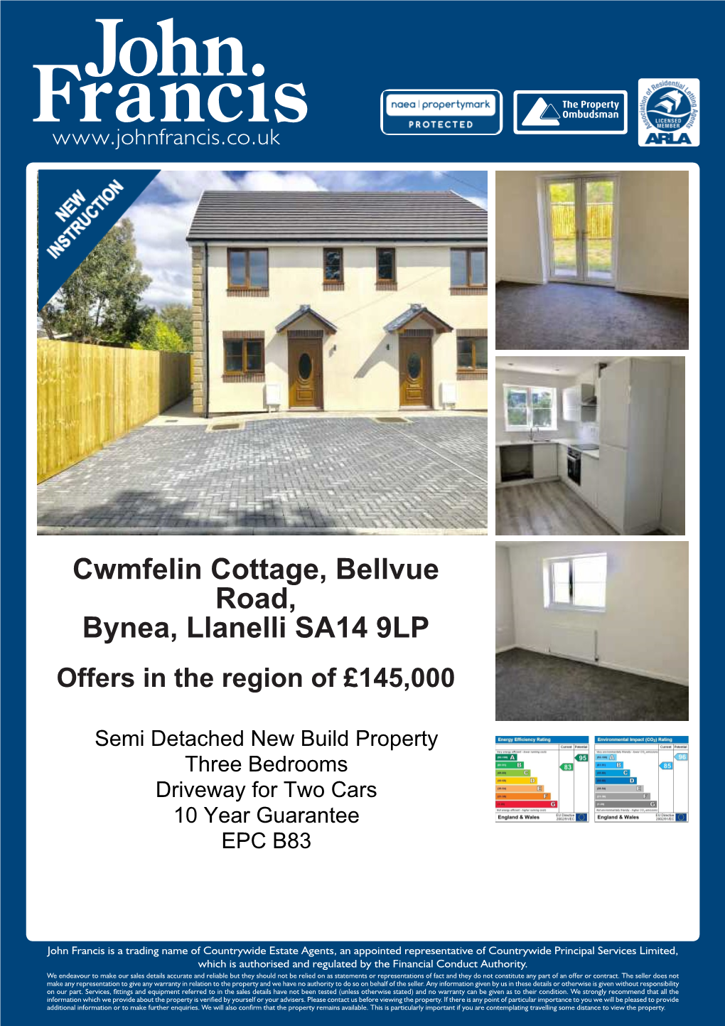 Cwmfelin Cottage, Bellvue Road, Bynea, Llanelli SA14 9LP Offers in the Region of £145,000