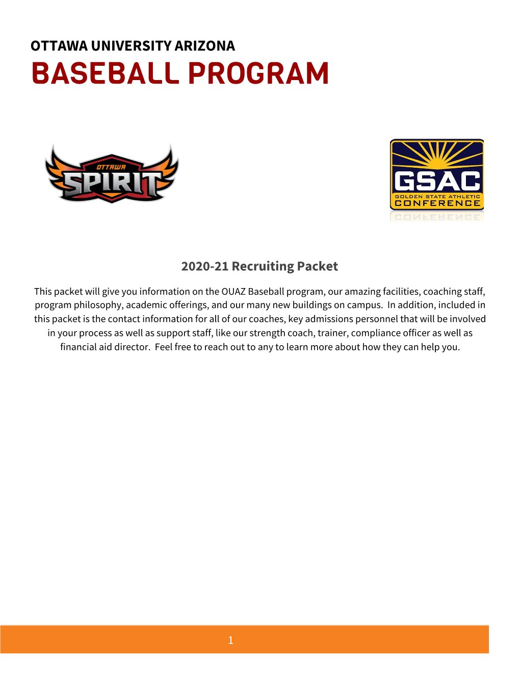 Baseball Program