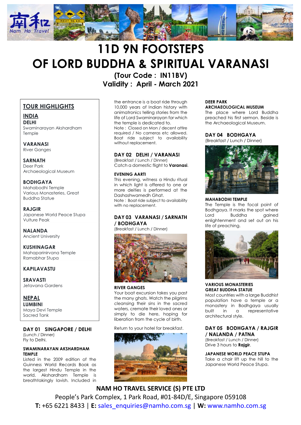 11D 9N Footsteps of Lord Buddha & Spiritual Varanasi