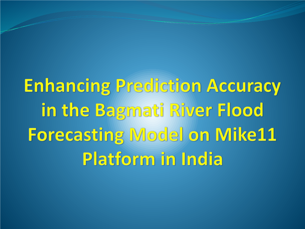 A Case Study Into the Bagmati Flood Forecasting in North