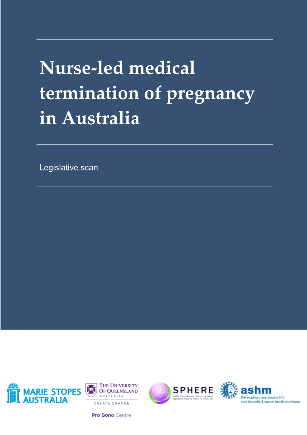 Nurse-Led Medical Termination of Pregnancy in Australia