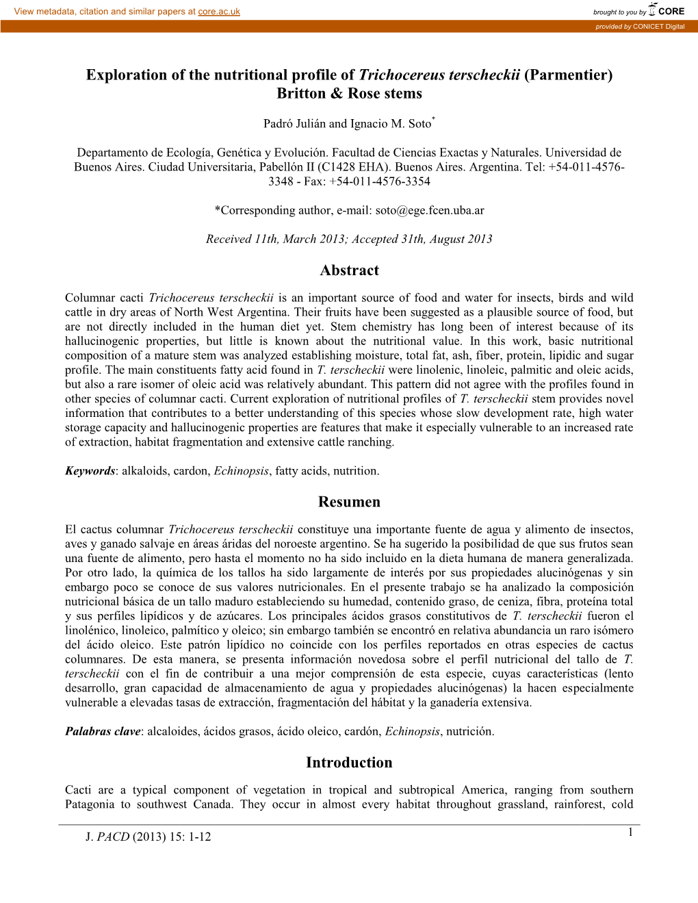 Postharvest Changes in Weight Loss and Quality of Cactus Pear Fruit