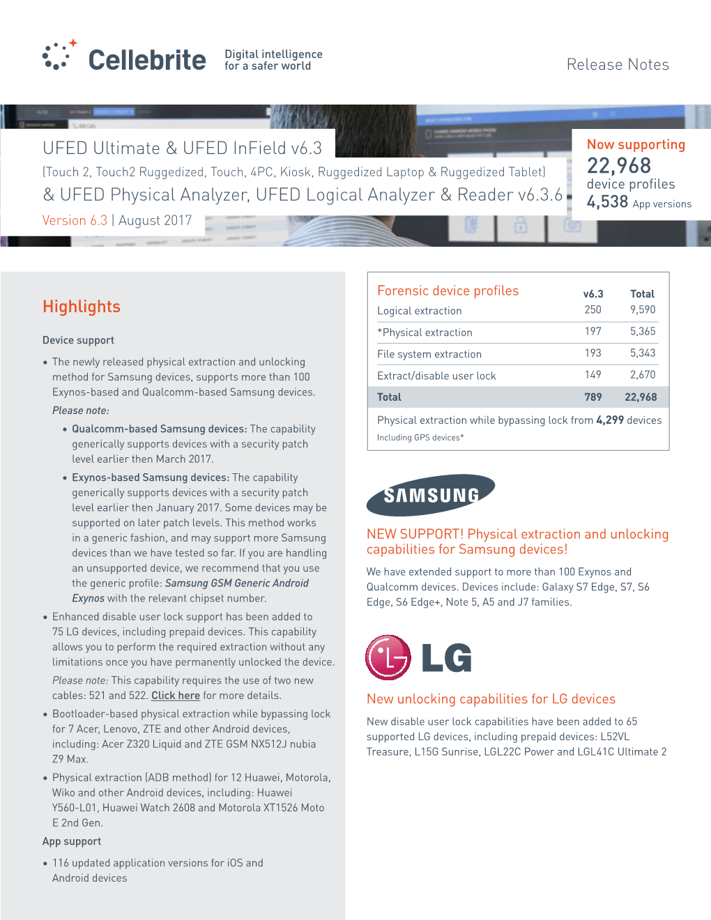 UFED Ultimate & UFED Infield V6.3 & UFED Physical Analyzer, UFED