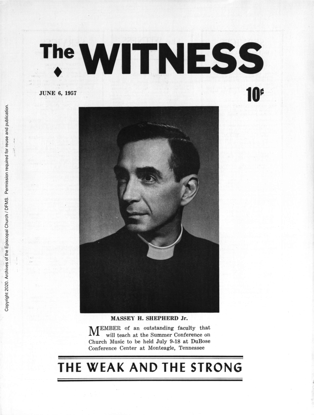 1957 the Witness, Vol. 44, No. 19. June 6, 1957