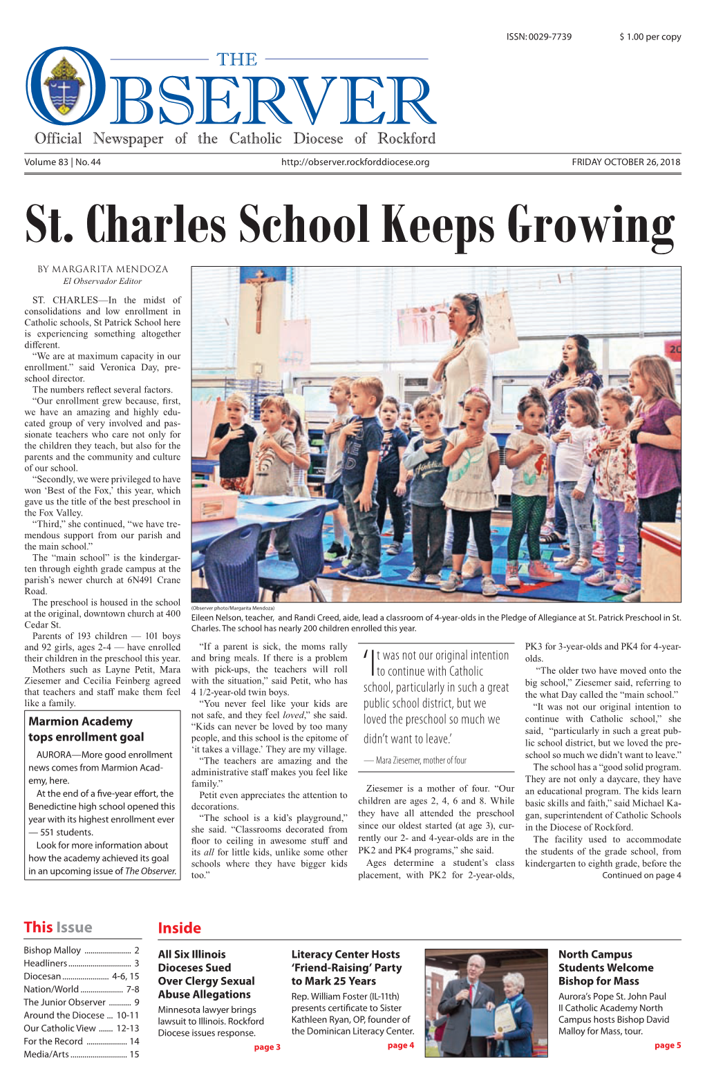 St. Charles School Keeps Growing by Margarita Mendoza El Observador Editor ST