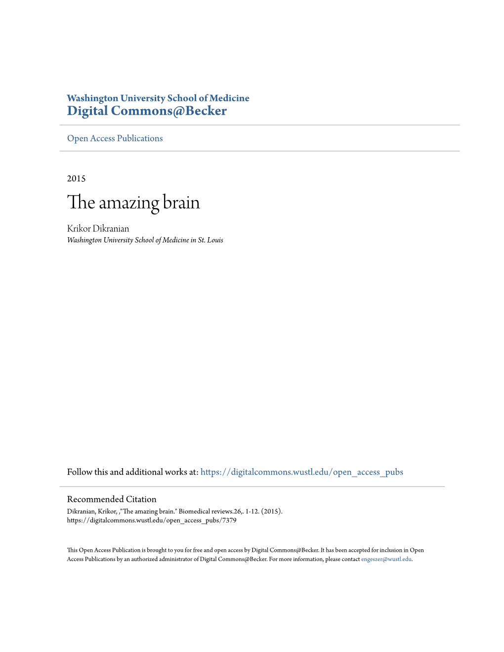 The Amazing Brain