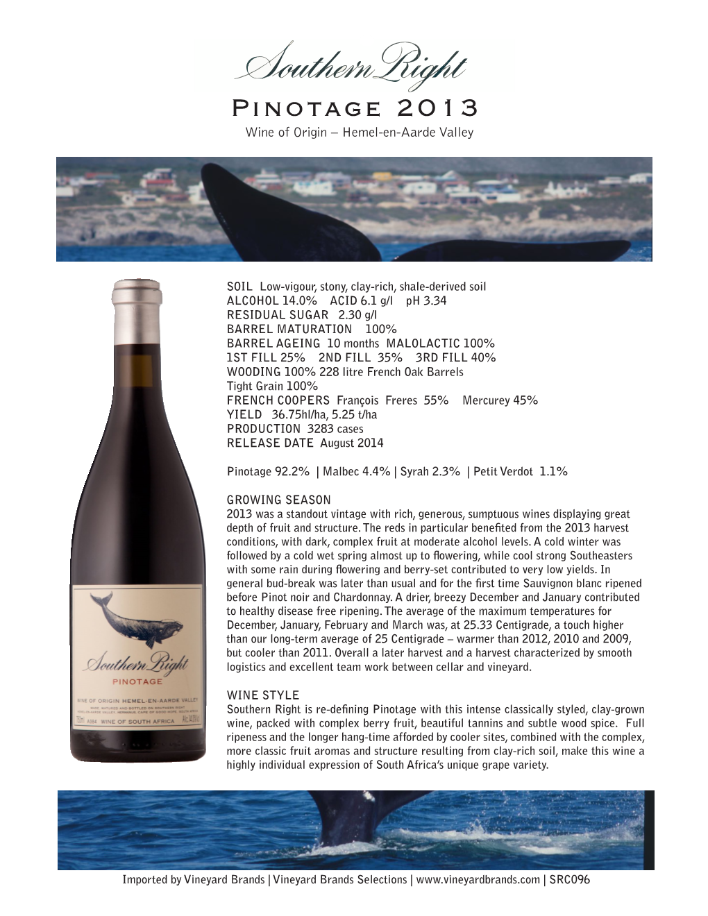 Pinotage 2013 Wine of Origin – Hemel-En-Aarde Valley