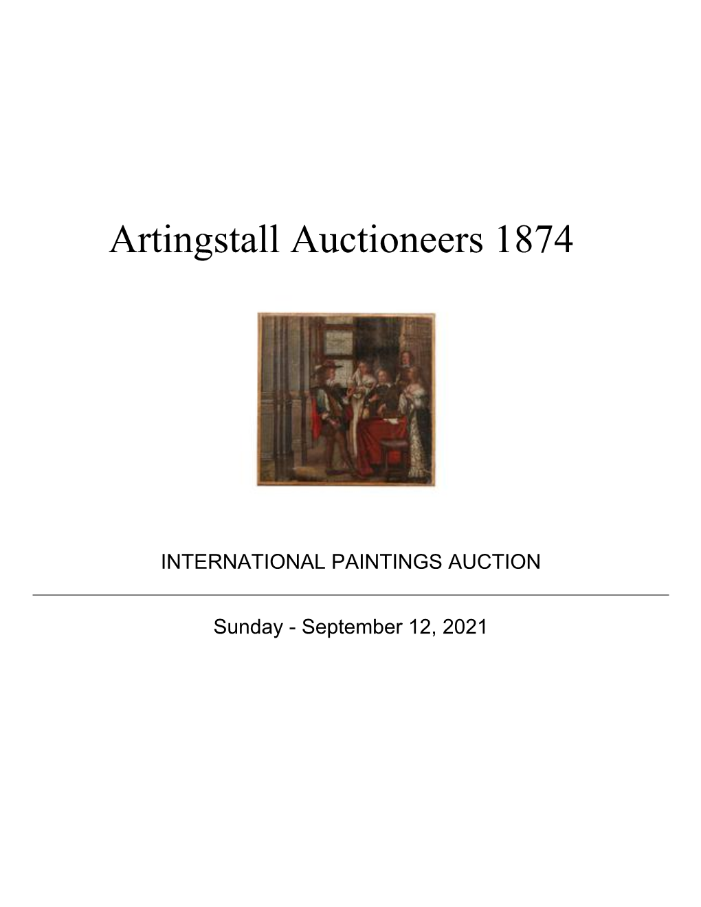 Artingstall Auctioneers 1874