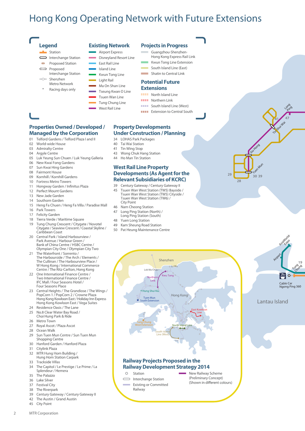 Hong Kong Operating Network with Future Extensions Lo Wu