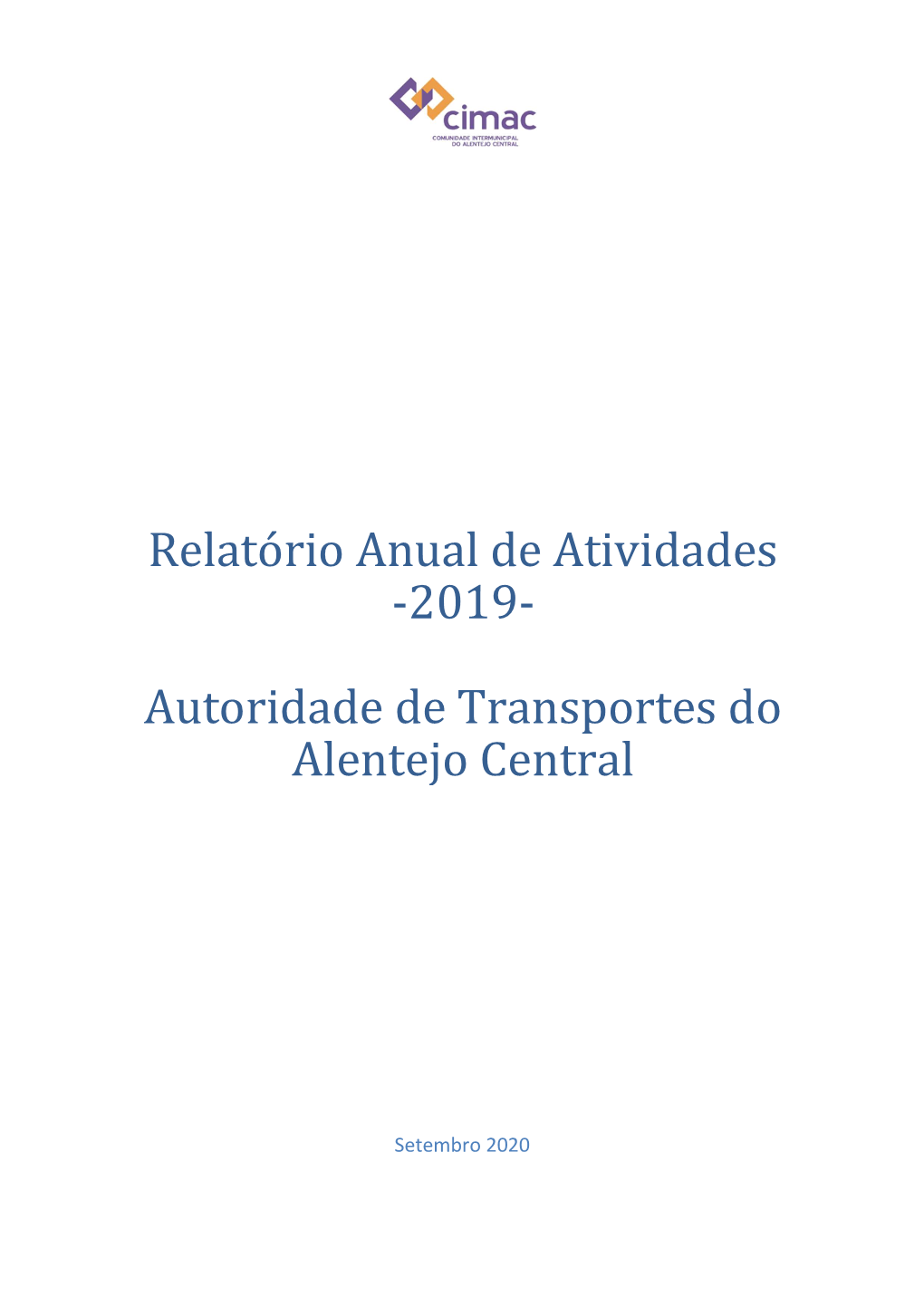 Relatório Anual De Atividades -2019