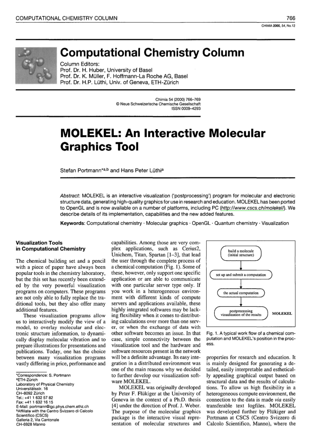 MOLEKEL: an Interactive Molecular Graphics Tool