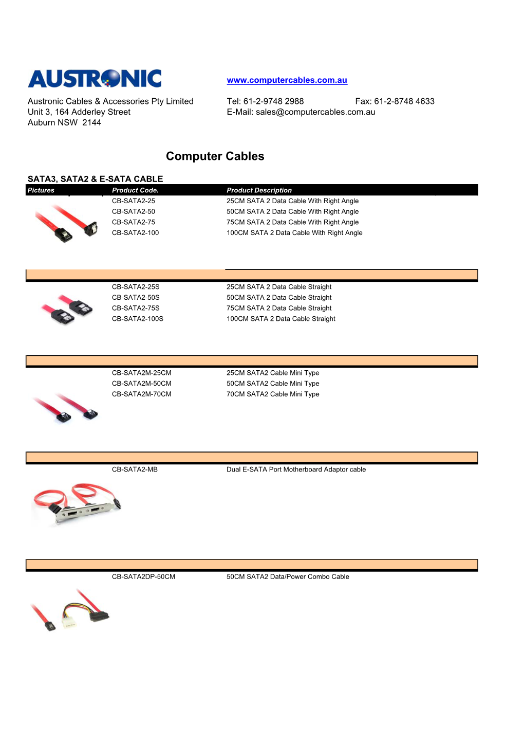 Computer Cables Without Prices