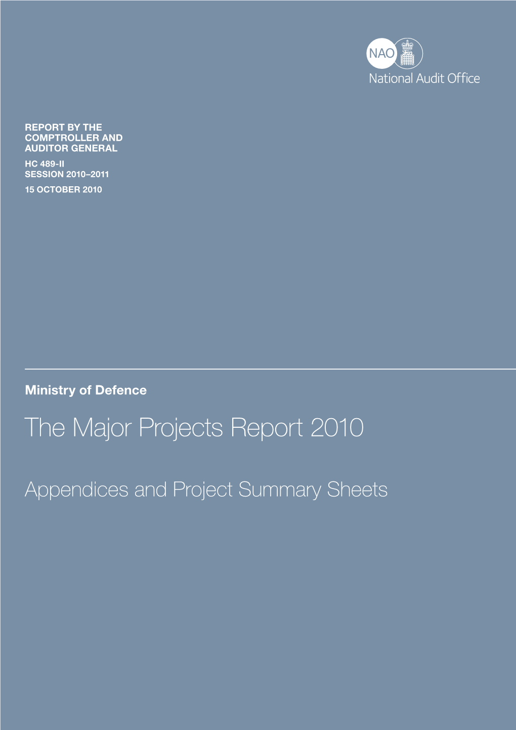 The Major Projects Report 2010