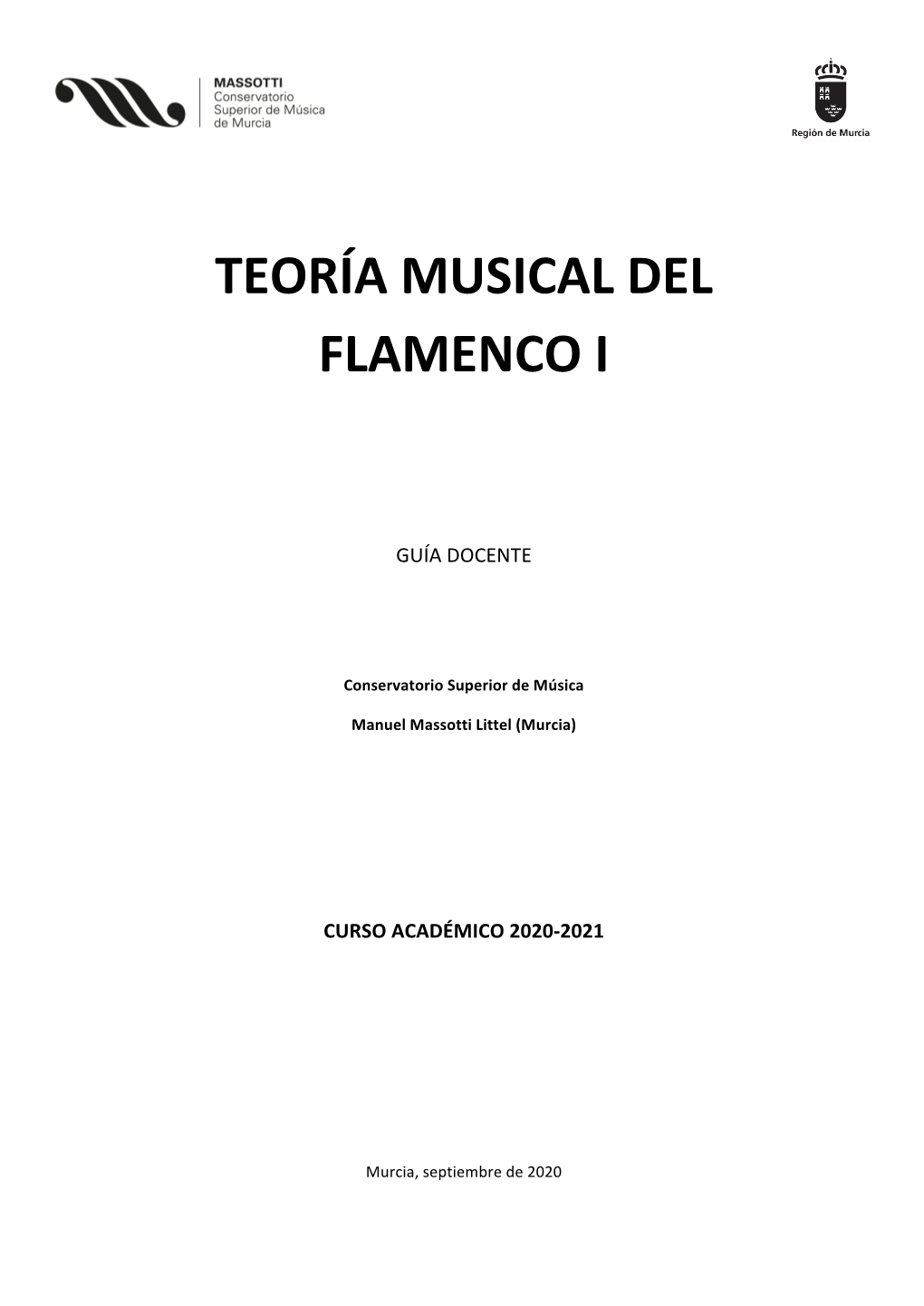 Teoría Musical Del Flamenco I