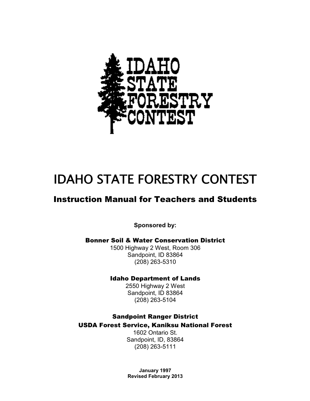 Idaho State Forestry Contest