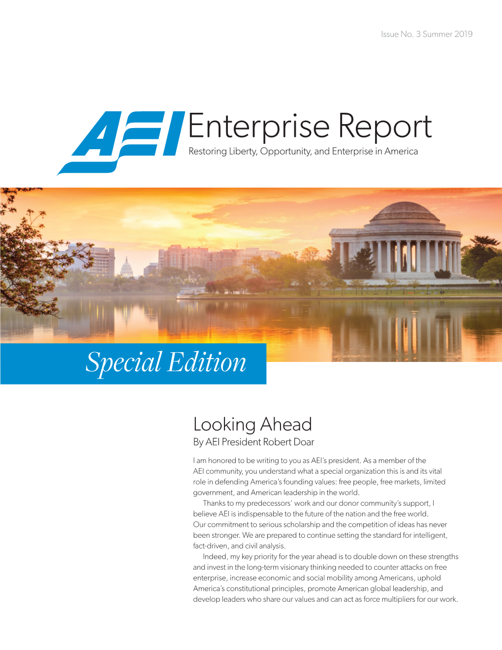 Enterprise Report Restoring Liberty, Opportunity, and Enterprise in America