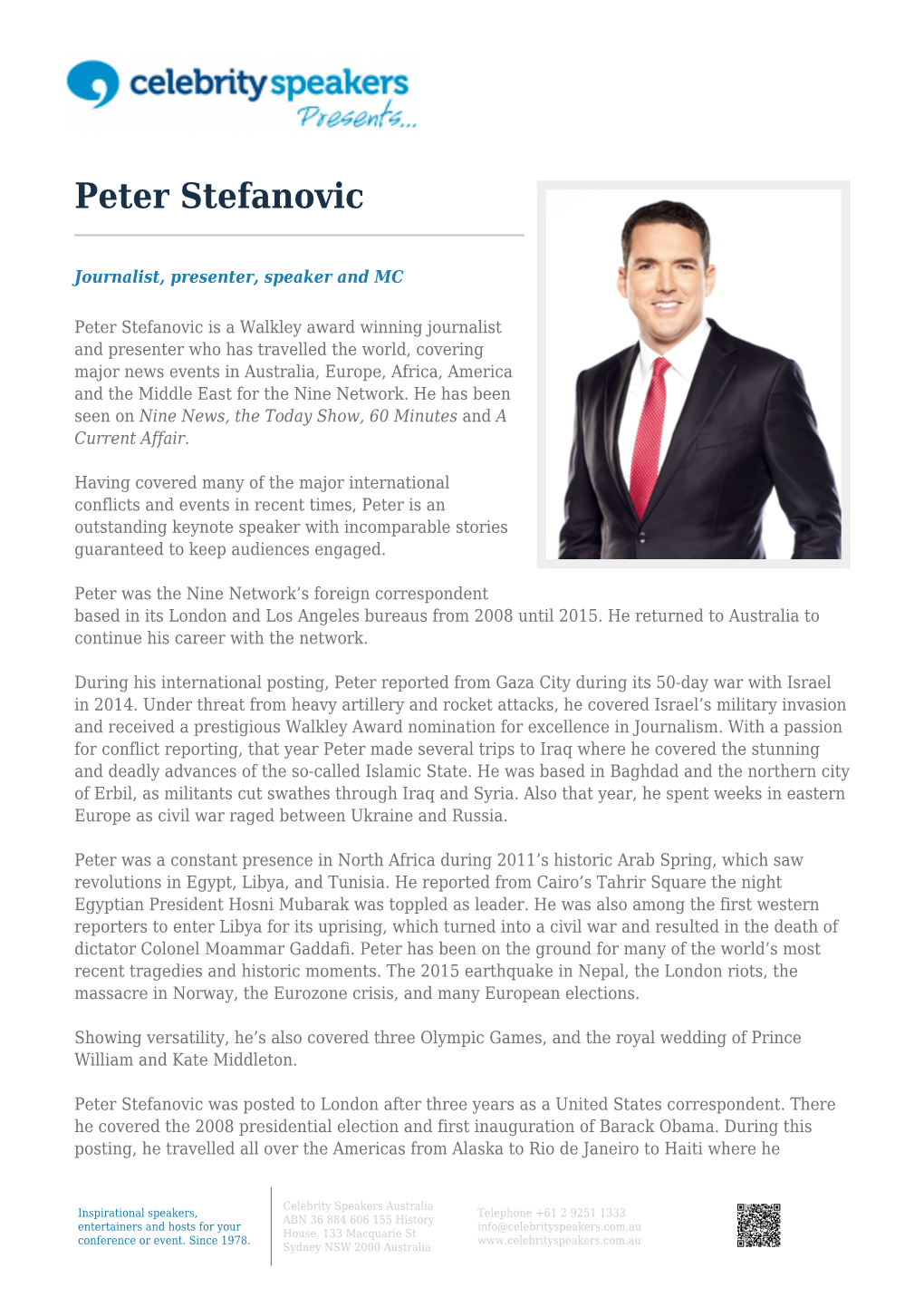 Peter Stefanovic