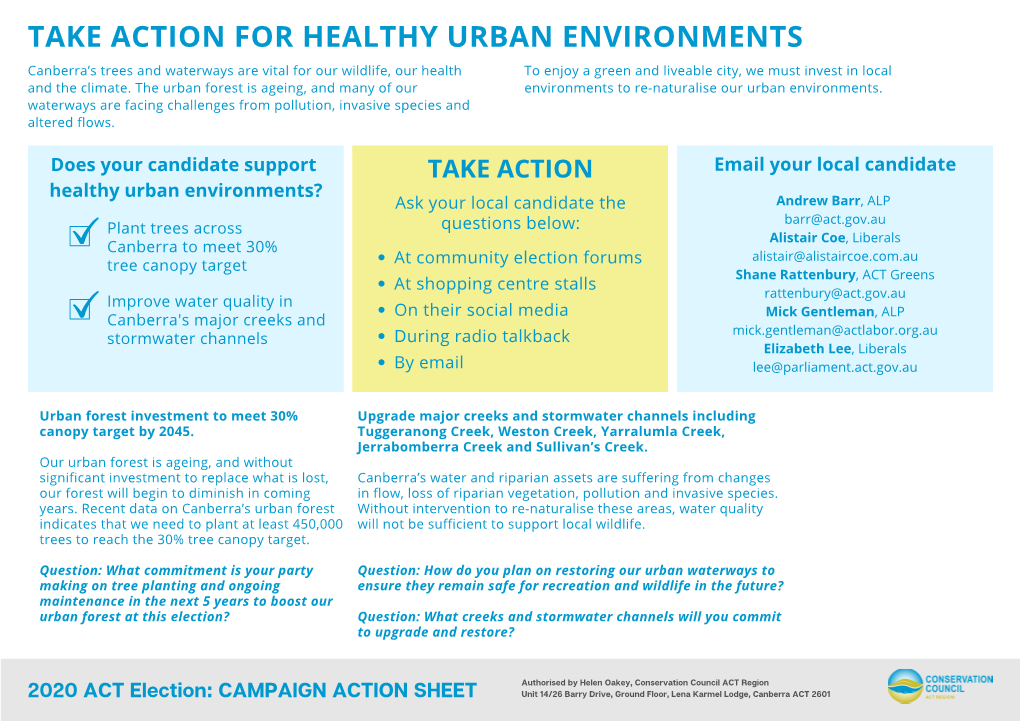 2020 Election-Actionsheet