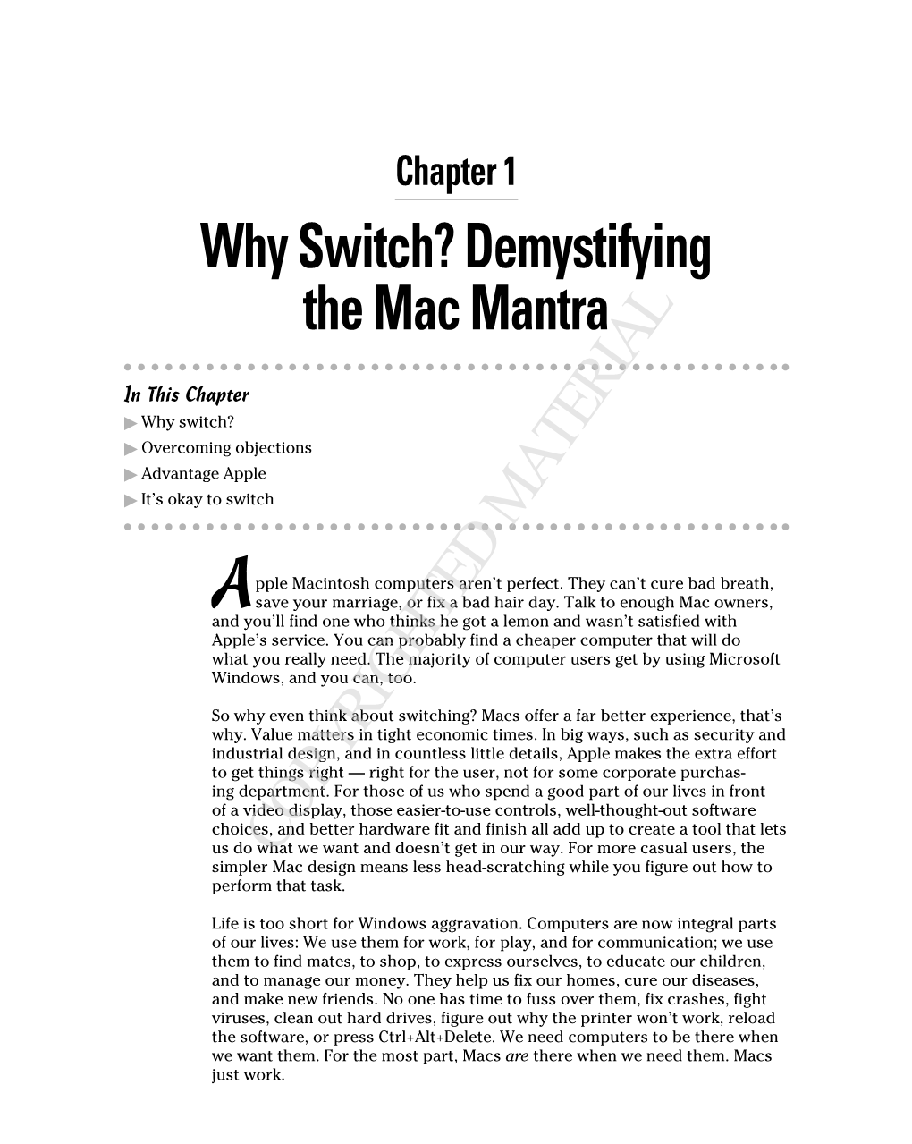 Demystifying the Mac Mantra