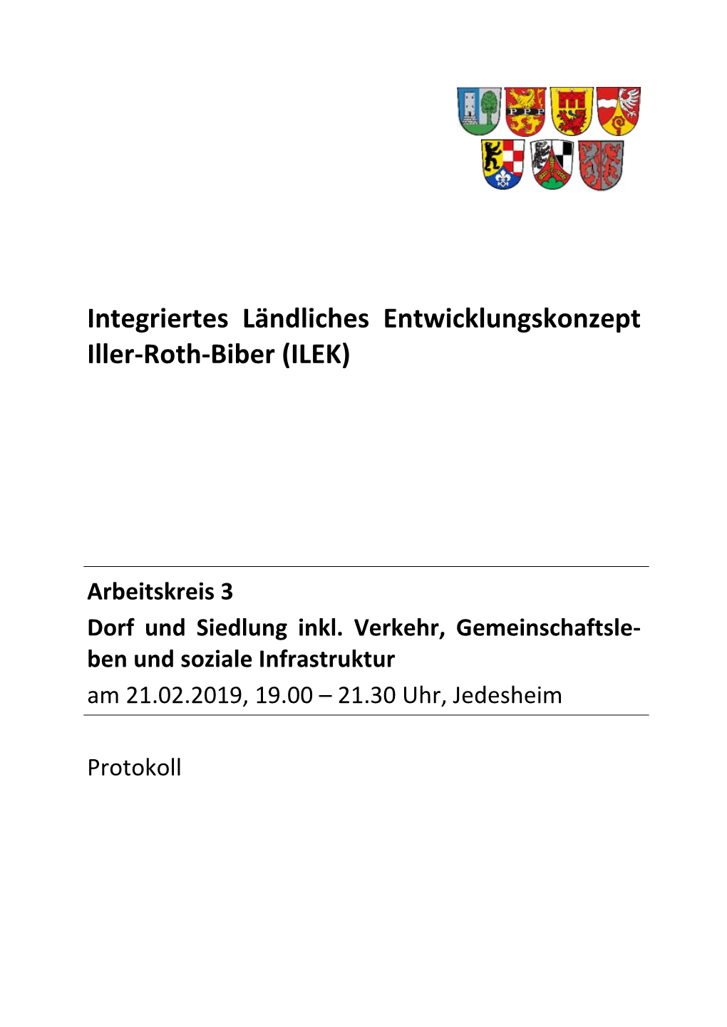 Integriertes Ländliches Entwicklungskonzept Iller-Roth-Biber (ILEK)