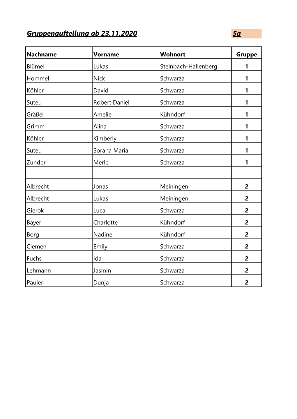 Gruppenaufteilung Ab 23.11.2020 Nach Gr..Xlsx