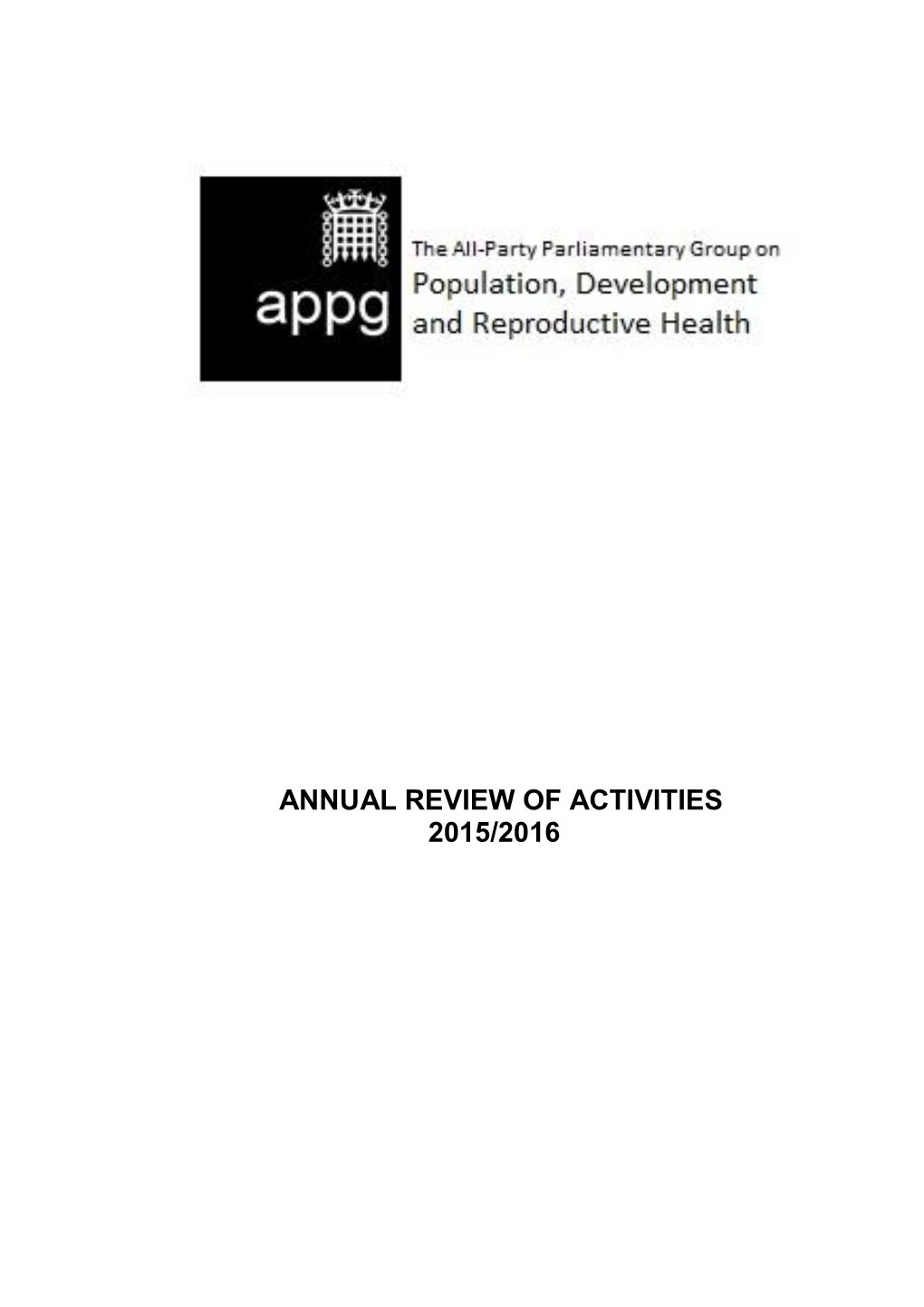 Annual Review of Activities 2015/2016
