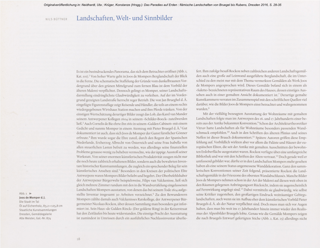 Landschaften, Welt- Und Sinnbilder