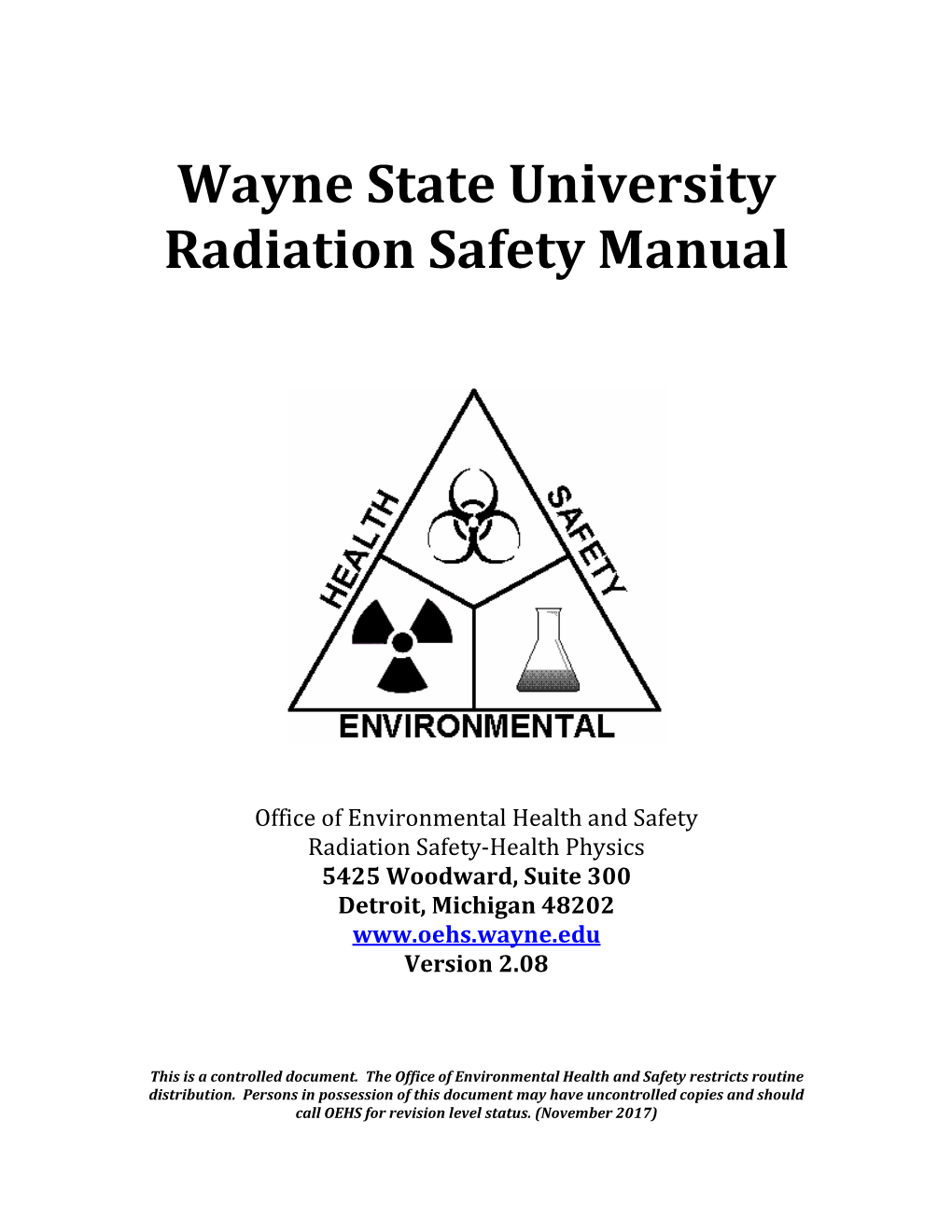 Radiation Safety Manual