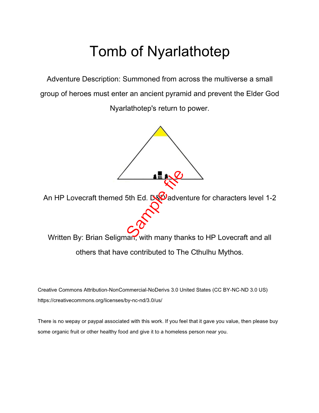 Tomb of Nyarlathotep