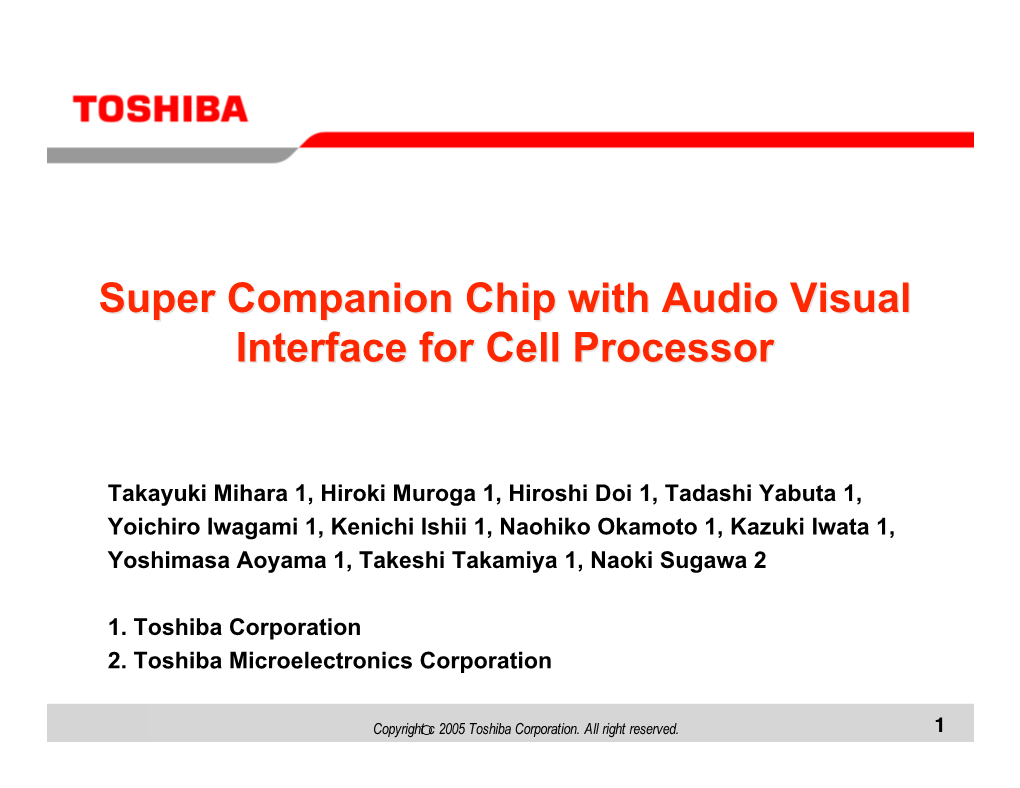 HC17.15.10.S1T3 Super Companion Chip with Audio Visual Interface For