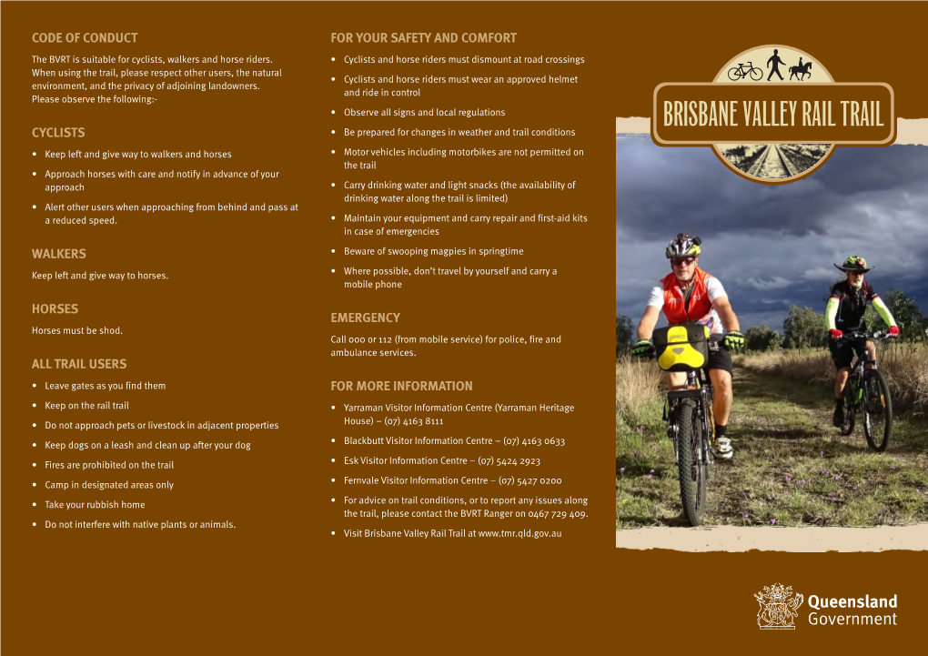 Brisbane Valley Rail Trail: Brochure