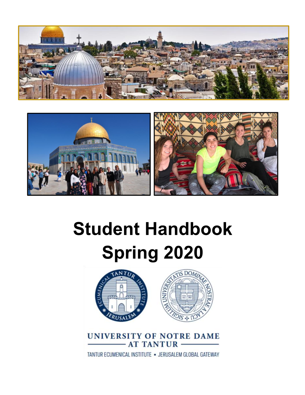 Student Handbook Spring 2020