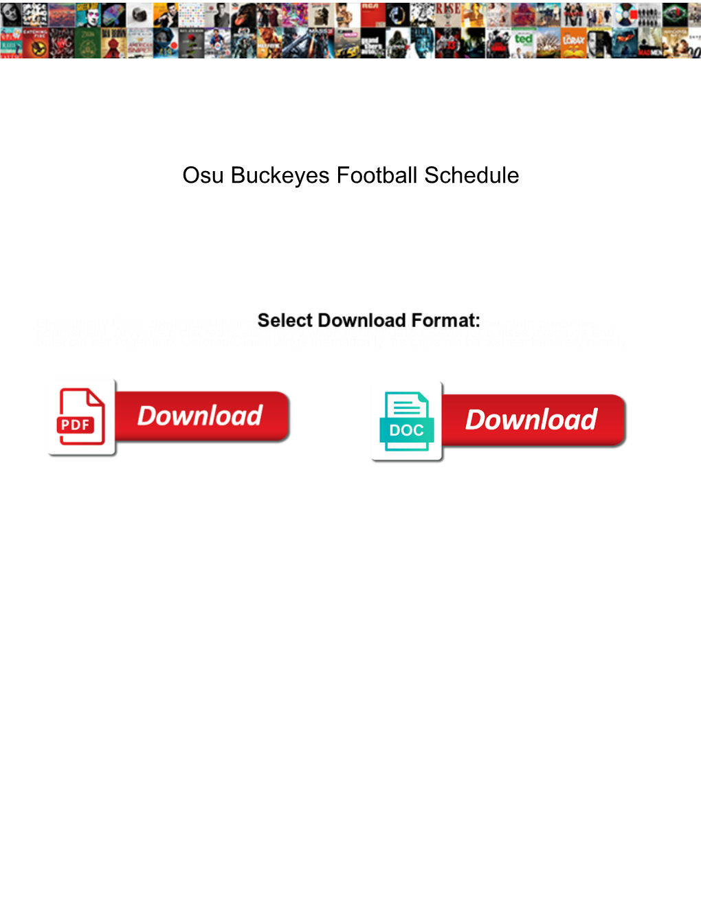 Osu Buckeyes Football Schedule