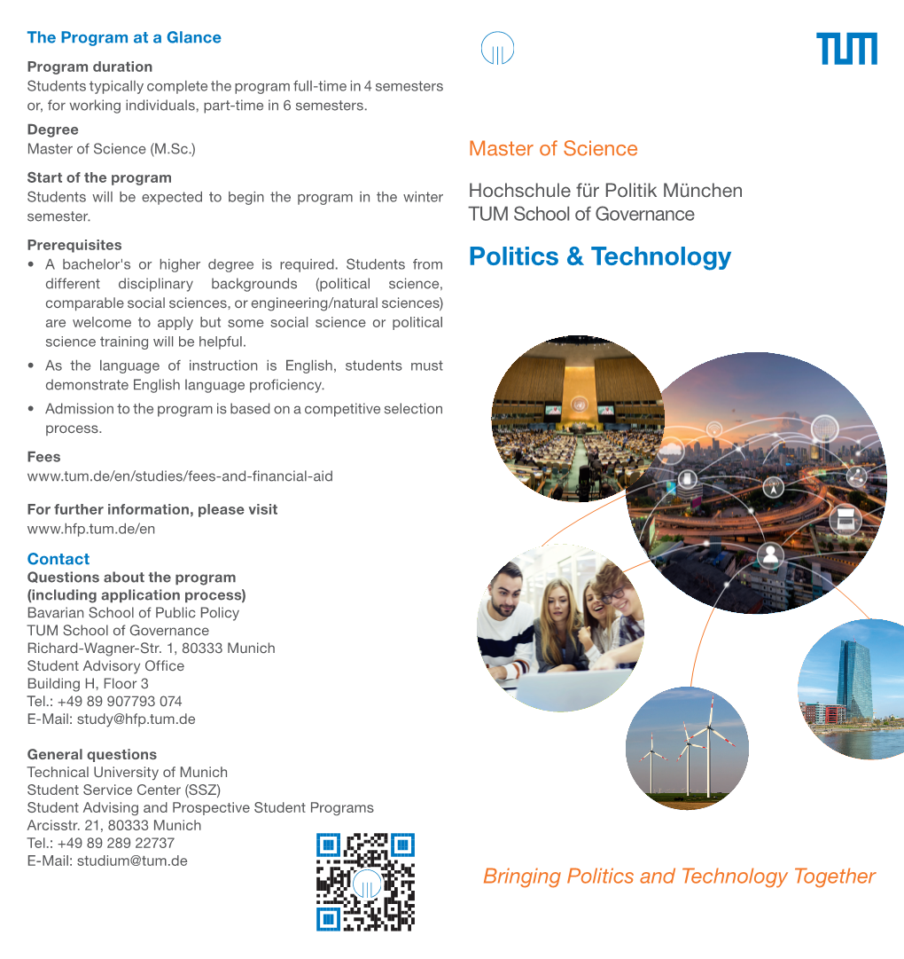 Master of Science in Politics & Technology Download