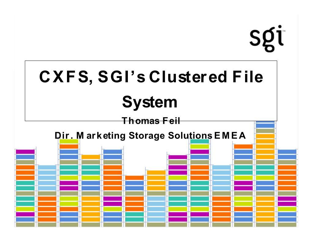 CXFS, SGI's Clustered File System