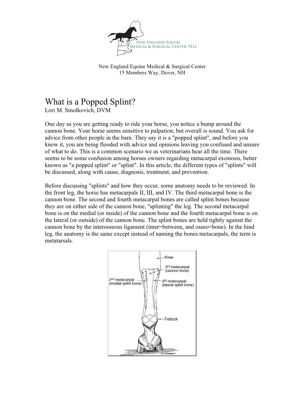 What Is a Popped Splint? Lori M