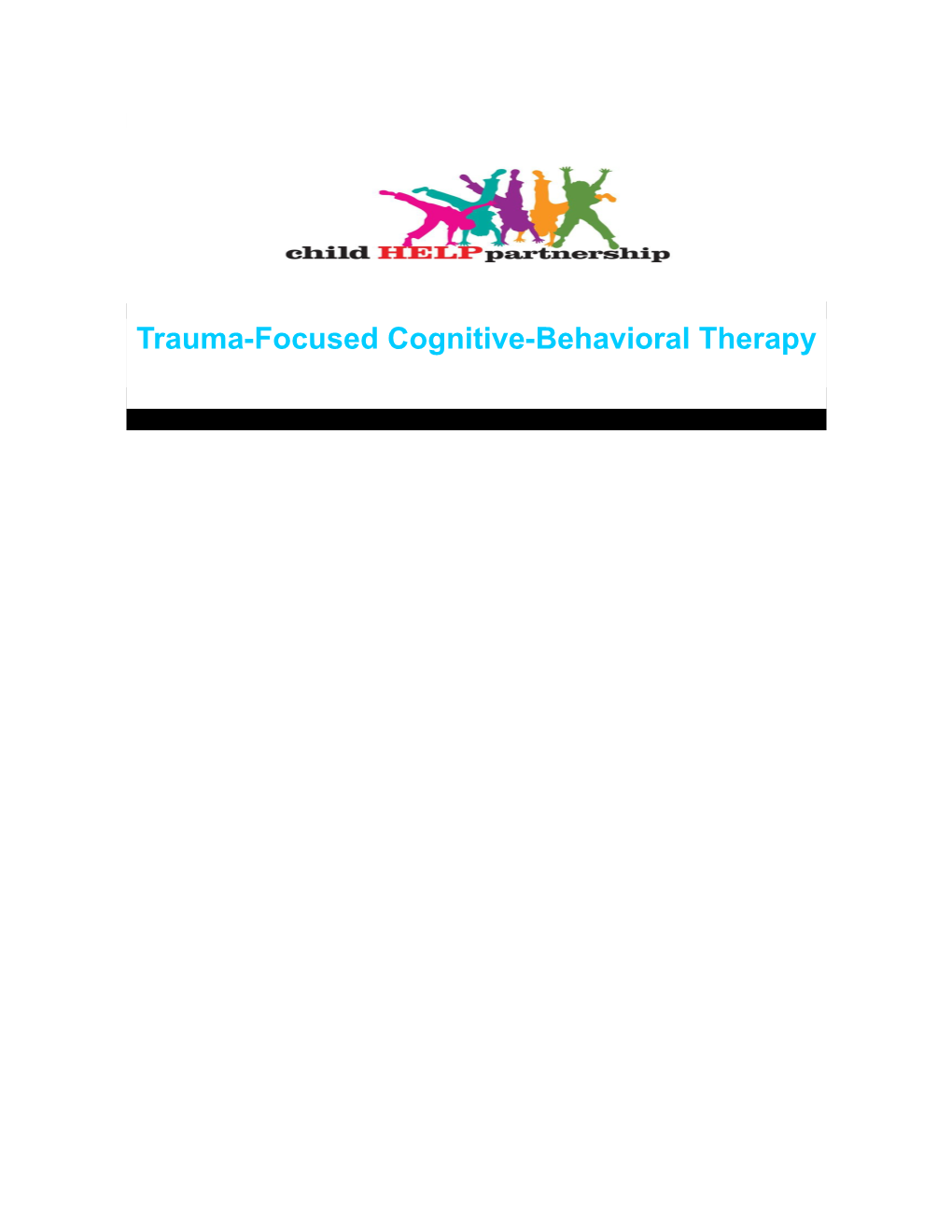 Trauma-Focused Cognitive-Behavioral Therapy